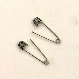 Rachel Zoe safety pin earrings